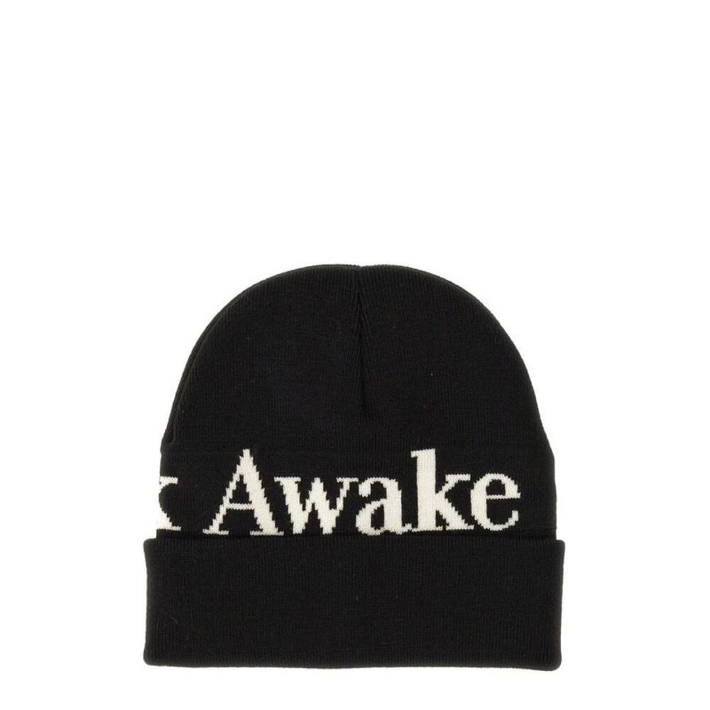 AWAKE NY Logo Beanie Hat Men BLACK Hats & Caps